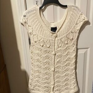 Cynthia Rowley Ivory Knit Cardigan